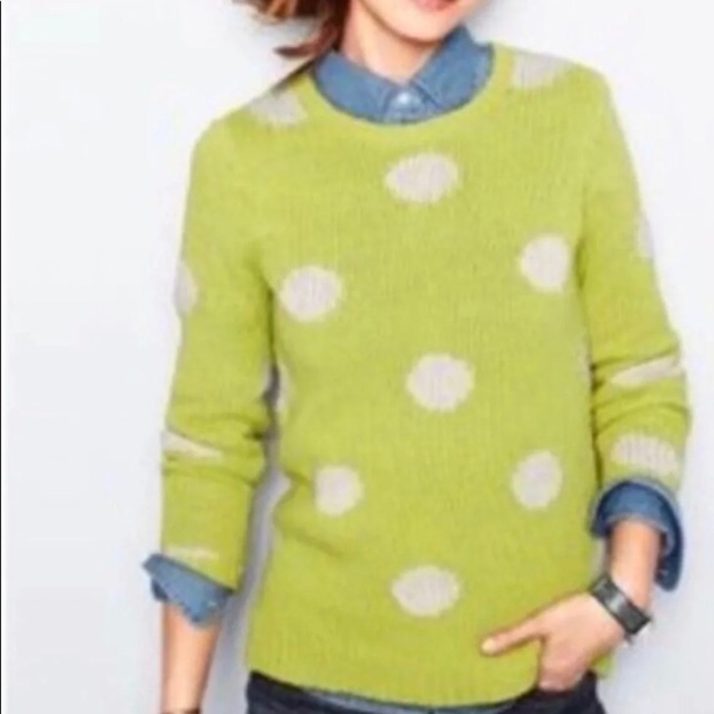 Garnet Hill dotted cotton sweater